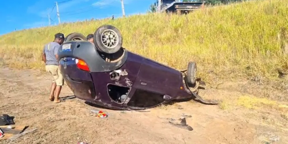 Acidente aconteceu na tarde desta terça-feira (02), em Ponta Grossa