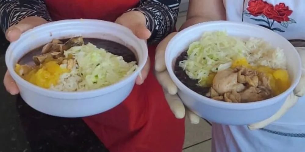 Na São Sebastião, projeto também ajuda a combater a fome de muitas pessoas, todas as segundas-feiras