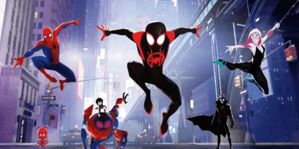 A animação acompanha o herói Miles Morales lutando para equilibrar suas responsabilidades como adolescente, amigo e estudante