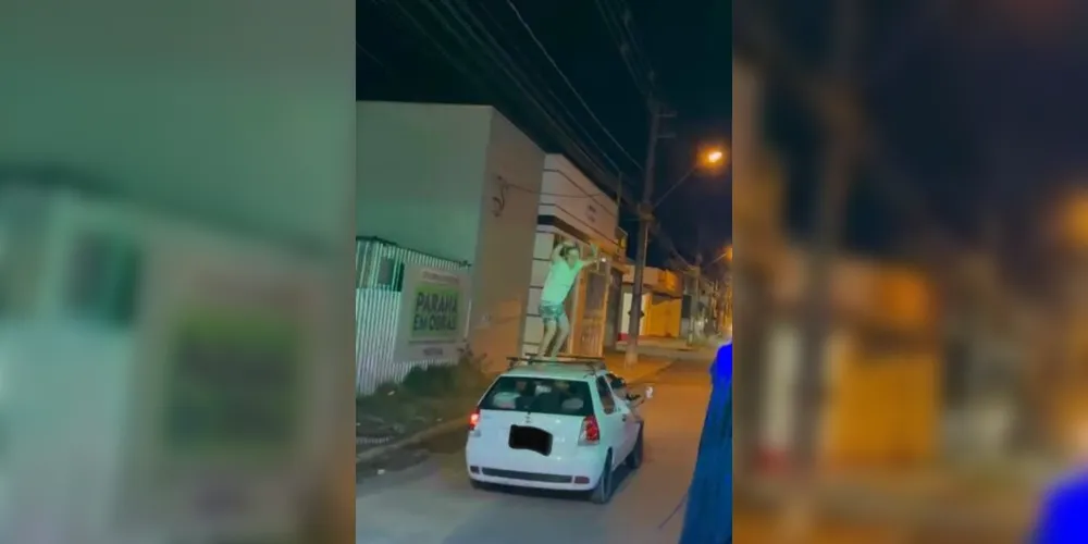 A motorista e o homem 'surfista' irão responder criminalmente pelas manobras perigosas na cidade