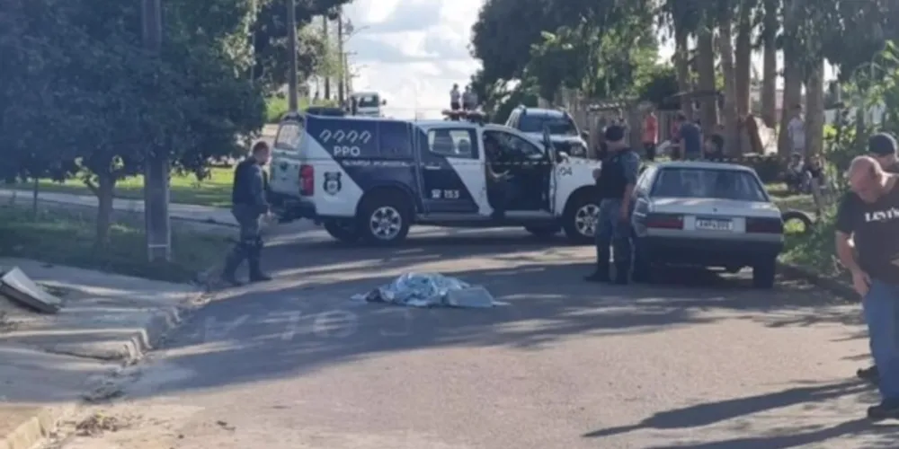 O crime foi na Rua Cecília Vigo Bruzamolin, no bairro Campo do Santana, em Curitiba, na tarde desta quinta-feira