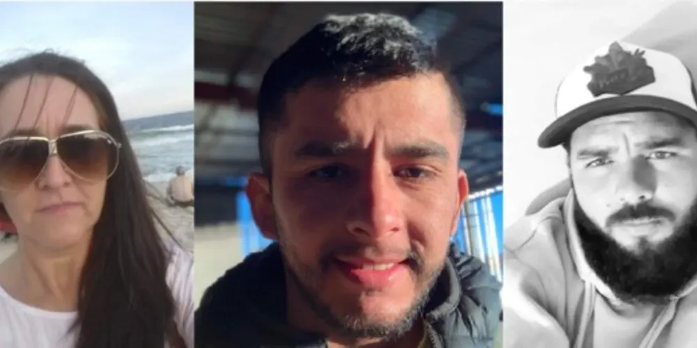 As vítimas Dorli da Aparecida de Oliveira, 51 anos (sogra); Wagner de Oliveira dos Santos, 29 anos (cunhado); e Valdenilson Sebastião de Pontes, 35 anos (primo)