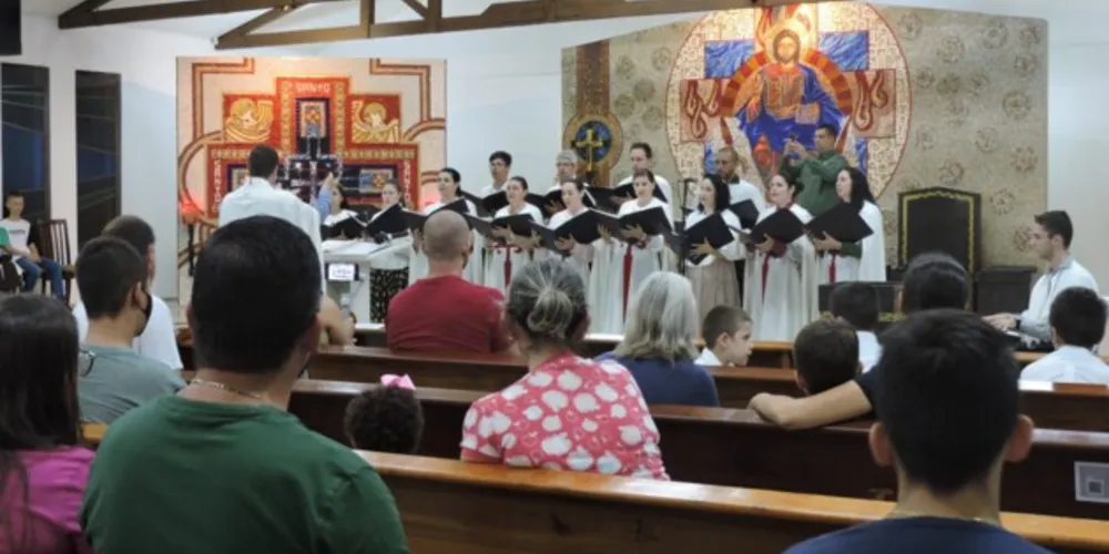 A apresentação aconteceu na igreja matriz Nossa Senhora de Guadalupe
