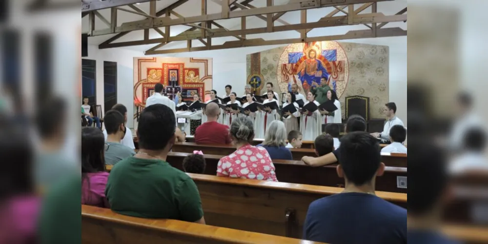 A apresentação aconteceu na igreja matriz Nossa Senhora de Guadalupe