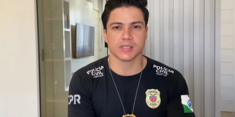 O delegado Marcondes Alves Ribeiro informa que a investigação tramitará na Delegacia de Carambeí