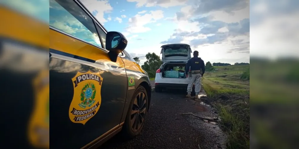 O adolescente apreendido tinha 17 anos; sua namorada, de 18, foi presa; droga ia para Campo Mourão