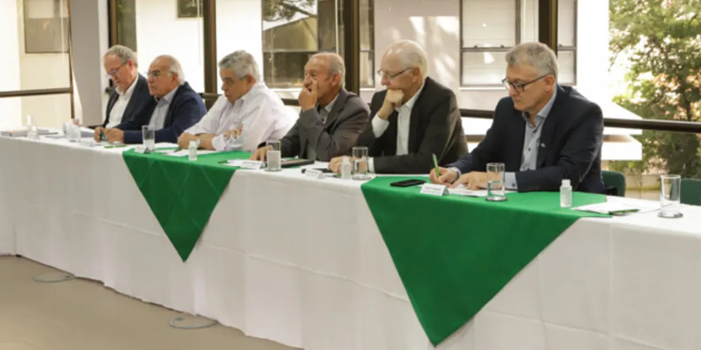 Governador em exercício, Darci Piana, participou de reunião no Banco Regional de Desenvolvimento do Extremo Sul (BRDE)