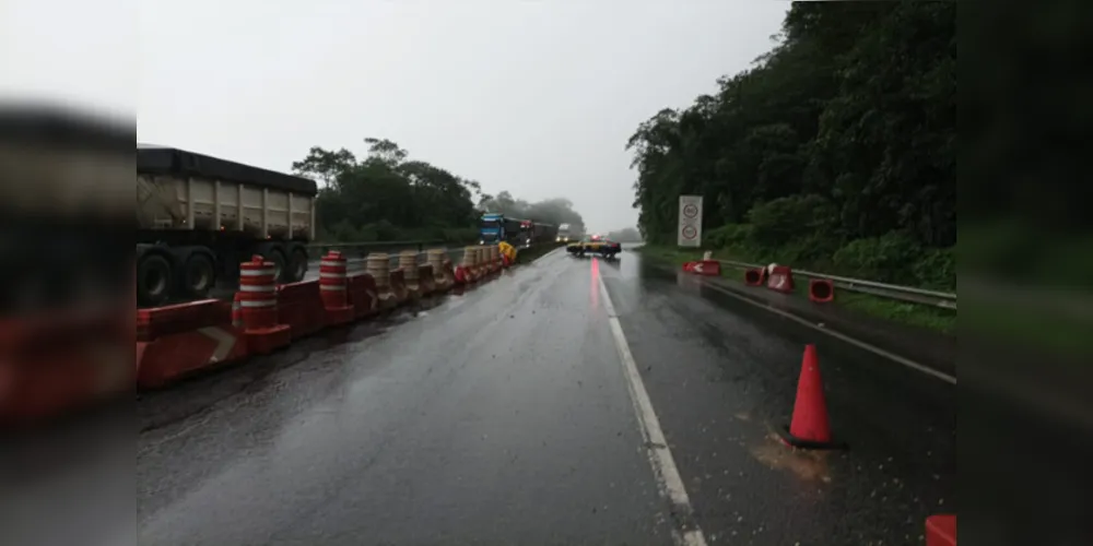 Usuários vão encontrar bloqueio somente na altura do km 33