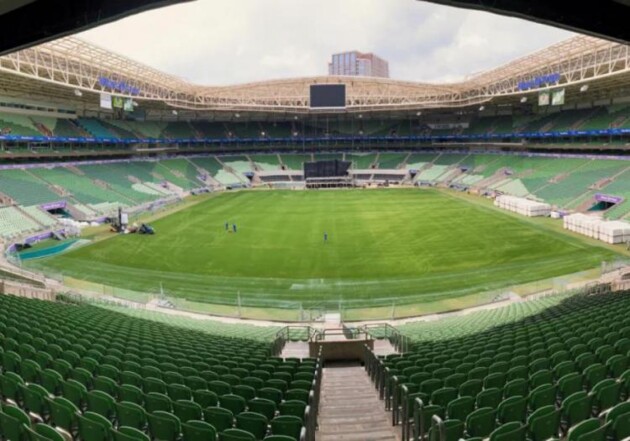 Allianz Parque, em São Paulo, possui grama artificial