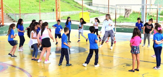 Uma das unidades onde o projeto Educa PG – Infância em Movimento já foi iniciado é a Escola Municipal Ruth Holzmann Ribas, em Uvaranas