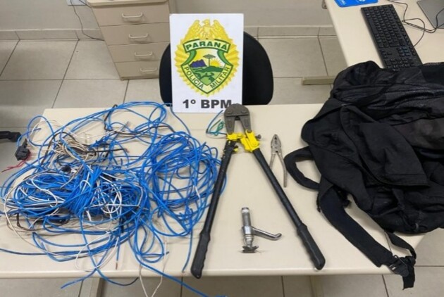 Material utilizado no furto também foi recolhido pelas autoridades