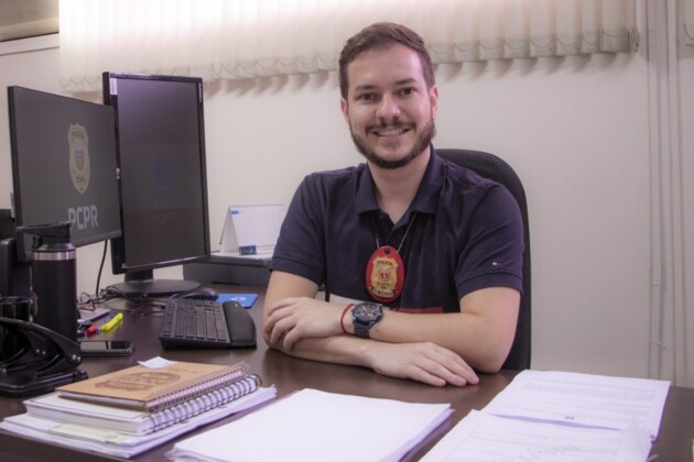 Derick Moura Jorge é delegado titular do 2º Distrito Policial de Ponta Grossa
