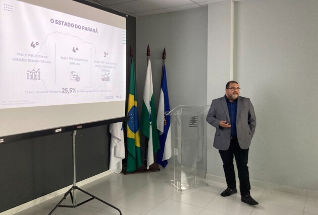 Dados socioeconômicos  foram apresentados pelo economista da Fiep, Marcelo Alves