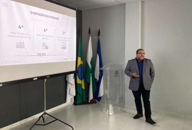 Dados socioeconômicos foram apresentados pelo economista da Fiep, Marcelo Alves