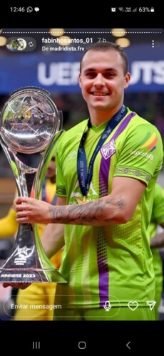 Fabinho é natural de Arapoti, na região dos Campos Gerais, e já defendeu o Ponta Grossa Futsal.