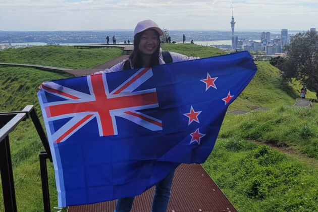 Juliana Lisa Nishitani, de Quatiguá, foi para a Nova Zelândia no segundo semestre de 2022