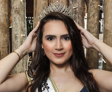 Mayara Nitão foi coroada Miss Sertão Paraibano 2023 e disputaria o Miss Brasil Mundo