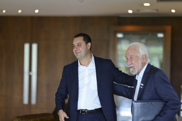 Governador Carlos Massa Ratinho Junior com o Vice-governador Darci Piana