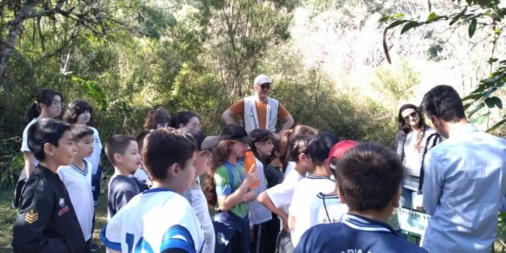 Alunos puderam imergir no conteúdo durante saída de campo