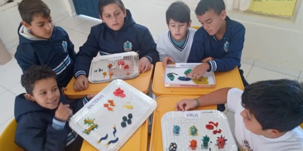 Massa de modelar contribuiu para estudantes fixarem ainda mais os conteúdos