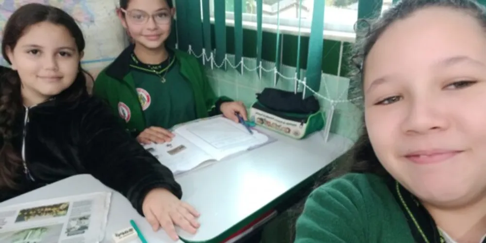 Alunas registraram trabalho valoroso em sala de aula