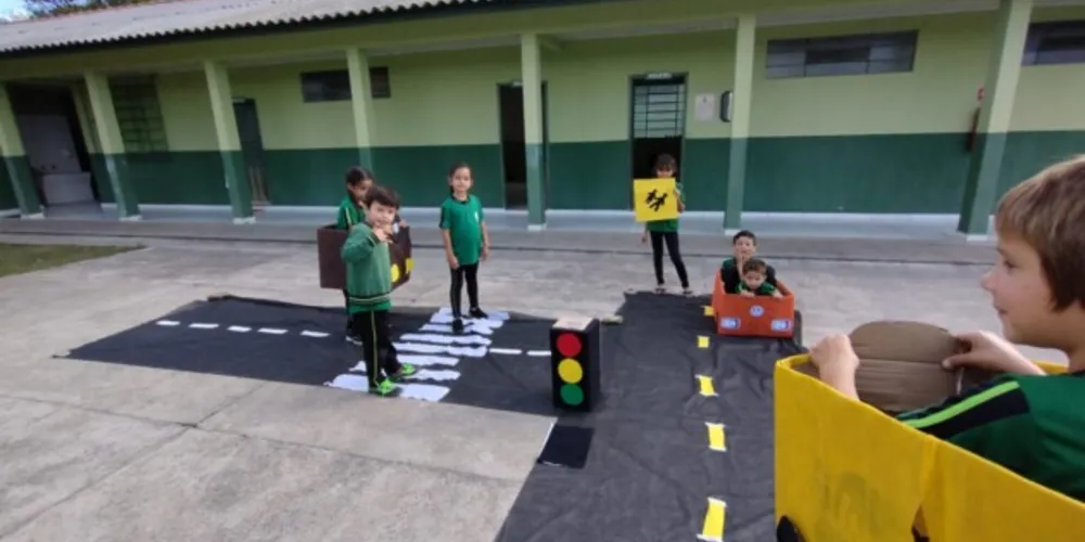 Dinâmica na área externa e produções textuais foram momentos de destaque da classe