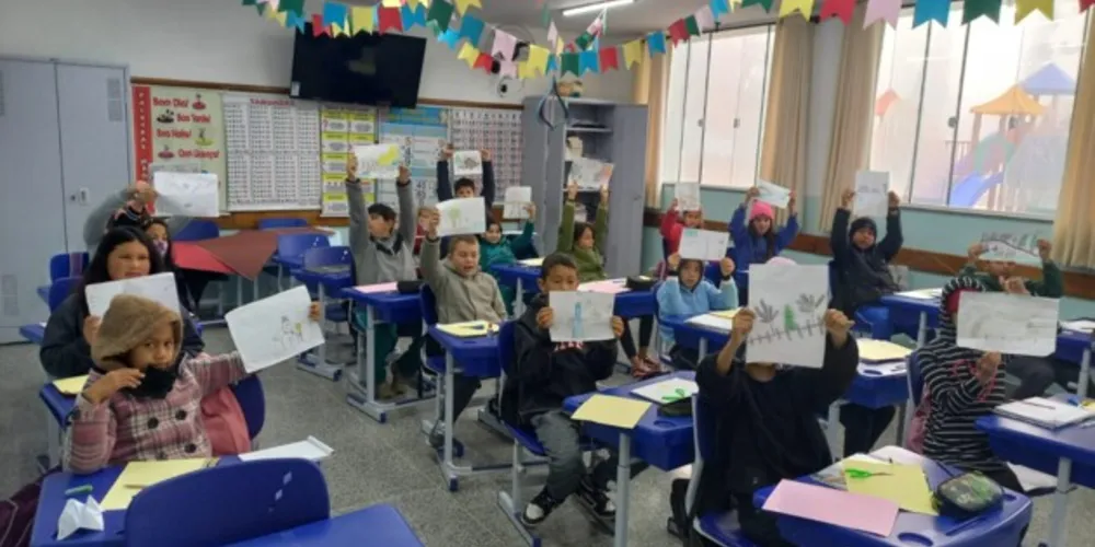 Ação interdisciplinar, uso do material do projeto e muito conhecimento foram aplicados em sala