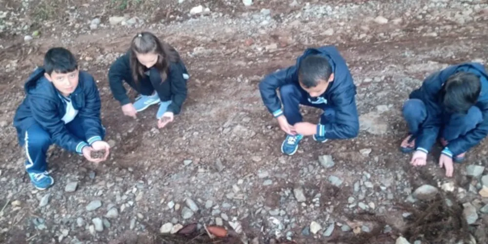 Investigação do solo em área próxima à instituição foi um dos momentos marcantes