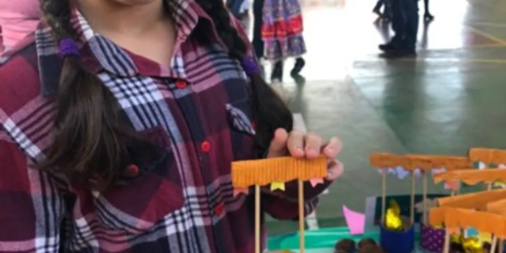 Estudantes foram protagonistas da proposta, escolhendo produto e comercializando na festa