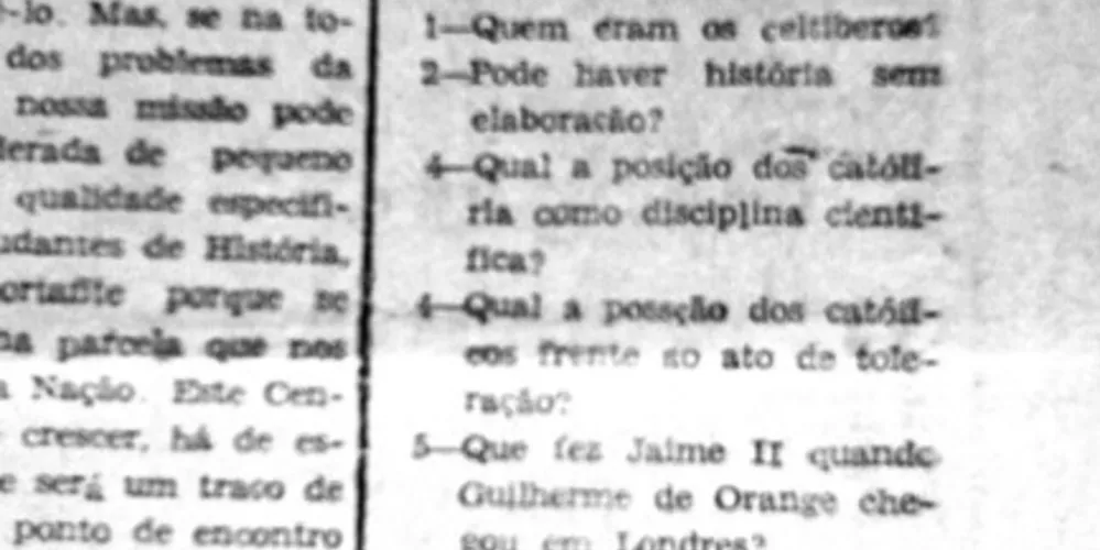 Na década de 1960 o JM publicava a coluna do Centro de Estudos Históricos Romário Martins. Nesta matéria, de 04 de dezembro de 1966, fica explícito a concepção de História própria àquele período