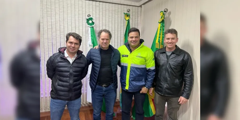 Compromisso foi firmado durante uma reunião entre o prefeito Celso Kubaski, o vice, Zaqueu Bobato, o secretário estadual de Infraestrutura e Logística, Sandro Alex, e o deputado estadual Alexandre Curi