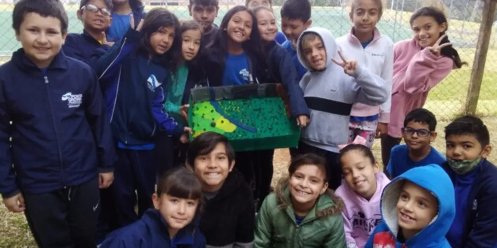 Os alunos confeccionaram uma maquete e pensaram em soluções para preservação da área