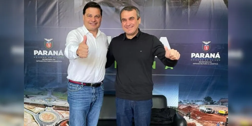 Secretário de Infraestrutura e Logística, Sandro Alex, recebeu o prefeito Irani Barros nesta semana