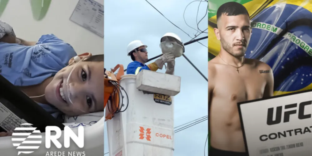 Nicolas volta para casa após transplante; aumento na conta de luz no Paraná; e lutador de PG faz estreia no UFC. Tudo isso e muito mais agora, no Portal aRede.