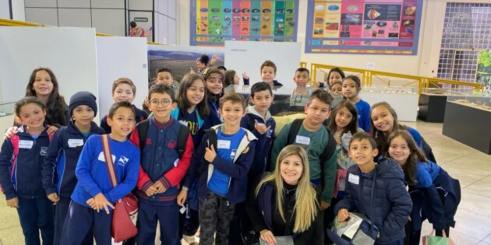 Para muitos dos alunos, a visita significou estar pela primeira vez em um museu