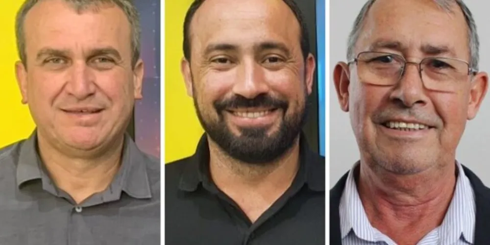 Prefeitos de Arapoti, Irani Barros; de Piraí do Sul, Henrique Carneiro; e de Sengés, Nelson Pezinho