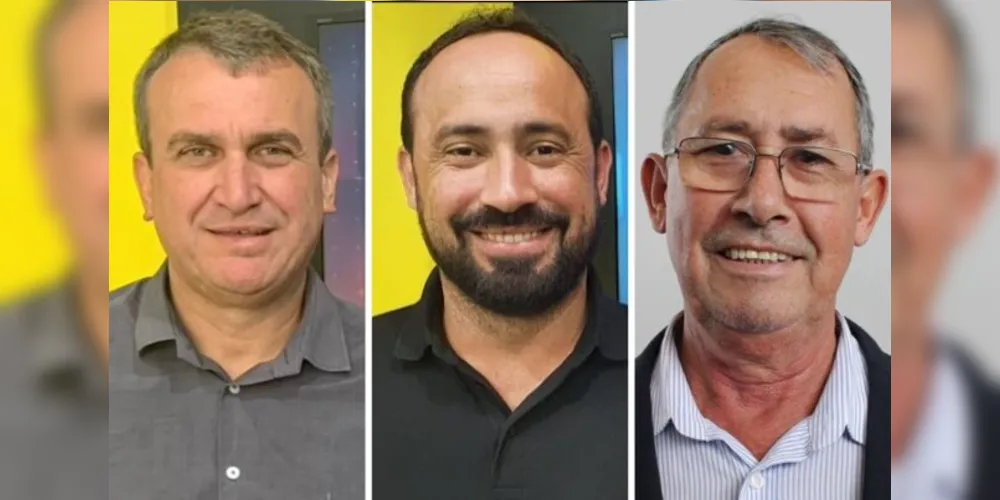 Prefeitos de Arapoti, Irani Barros; de Piraí do Sul, Henrique Carneiro; e de Sengés, Nelson Pezinho