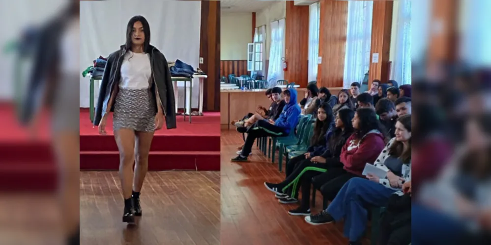 Professora da rede estadual realiza desfile de moda sustentável