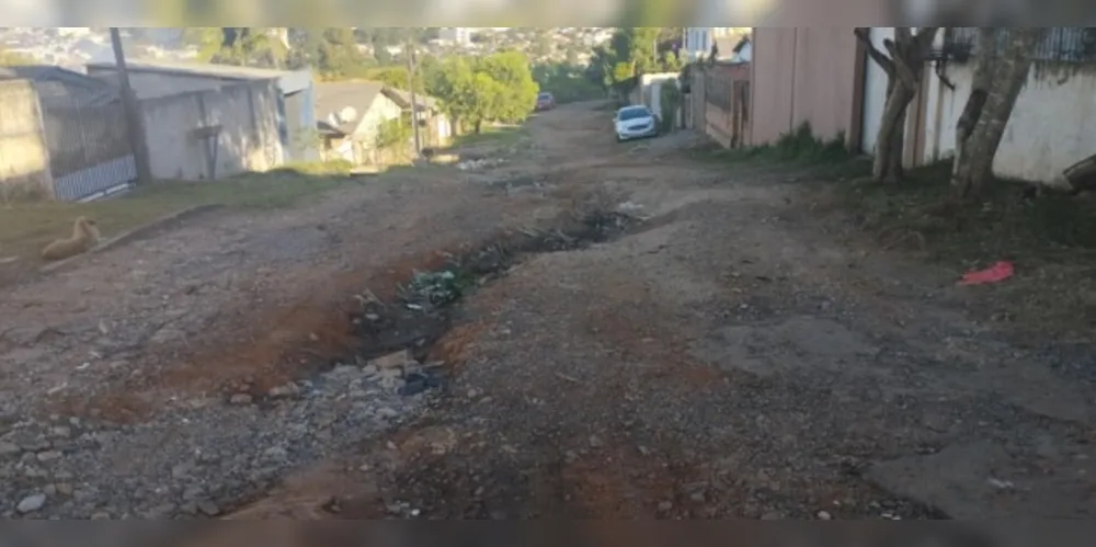 A situação ocorre na rua Agnaldo Guimarães da Cunha, na vila Parque Nossa Senhora das Graças