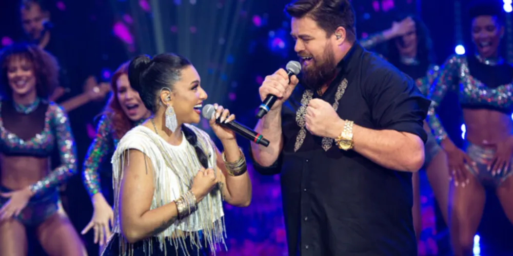 Maick e Rafaela se apresentam no 'Programa do Faustão na Band'