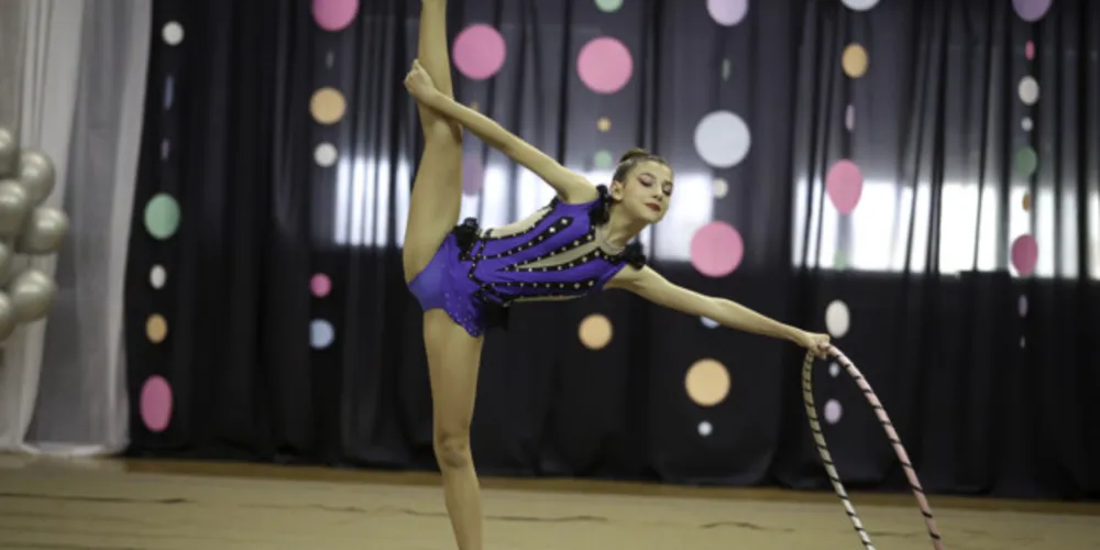 A ginástica rítmica do Sepam conta com cerca de 70 alunas