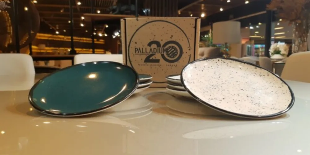 Terceiro kit da Coleção 20 anos Palladium é composto por quatro pratos de sobremesa
