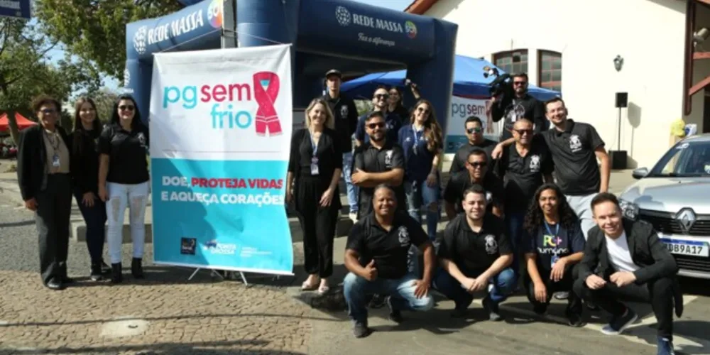 As doações podem ser entregues nos postos de arrecadação identificados com o cartaz da campanha