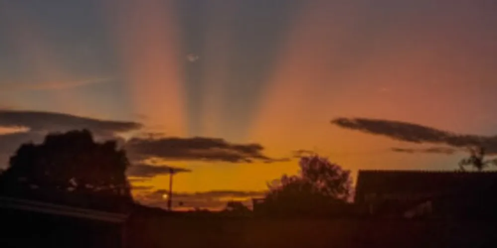 Pôr do sol em Uvaranas, em Ponta Grossa