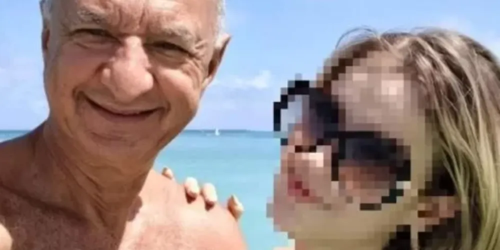 À esquerda Hissaim Hussein e à direita sua esposa