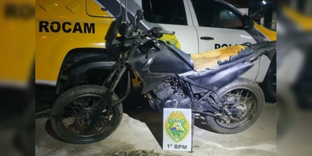 Motocicleta estava com numeração de chassi suprimida