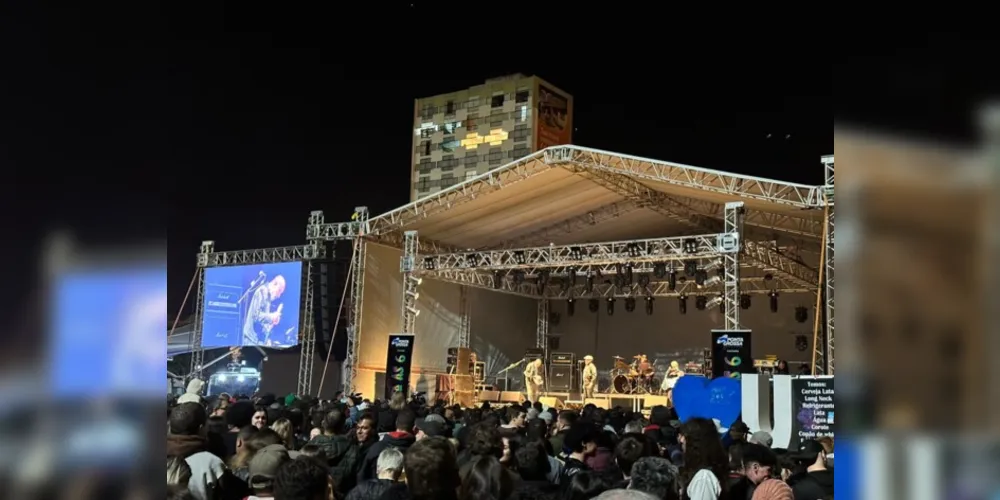 Frio não espantou os milhares de ponta-grossenses que foram curtir o evento