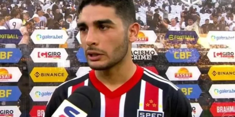 Autor do gol do São Paulo, o meia Michel Araújo mostrou insatisfação em entrevista