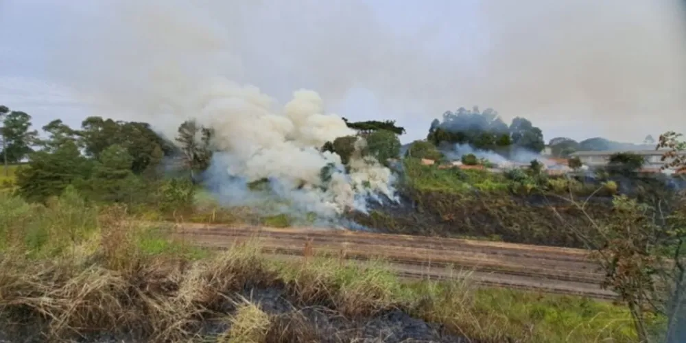 Situação aconteceu na tarde deste domingo, em Ponta Grossa