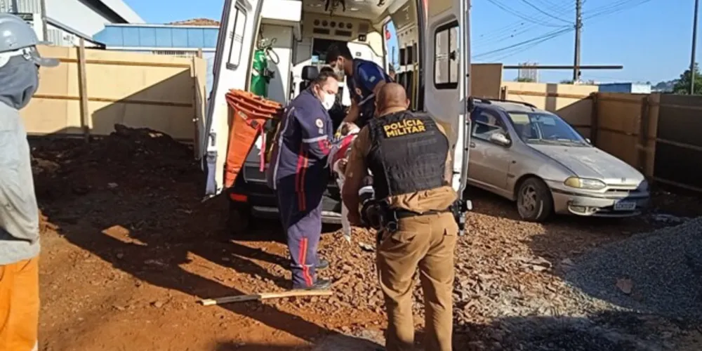 Rapaz agredido precisou ser encaminhado ao hospital
